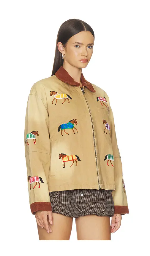 Found Lariat Horse Embroidered Work Jacket | Thumbnail 3 Found Lariat Horse Embroidered Work Jacket | Thumbnail 3