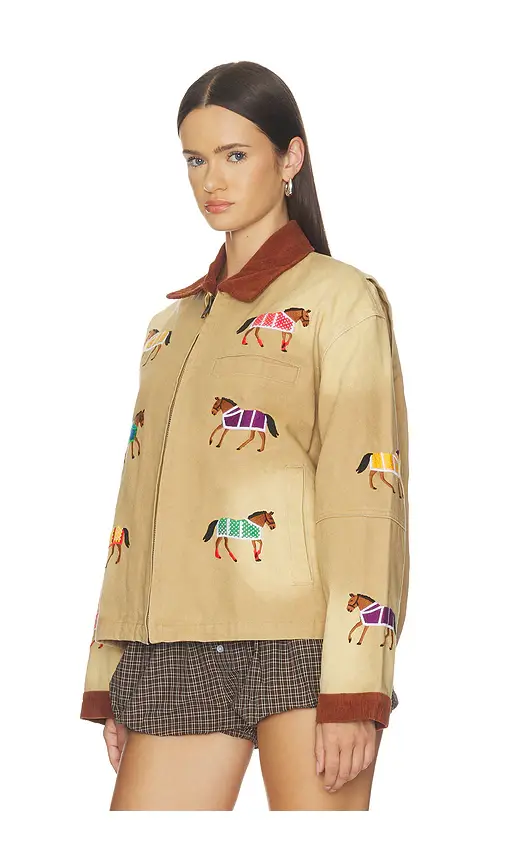 Found Lariat Horse Embroidered Work Jacket | Thumbnail 4 Found Lariat Horse Embroidered Work Jacket | Thumbnail 4