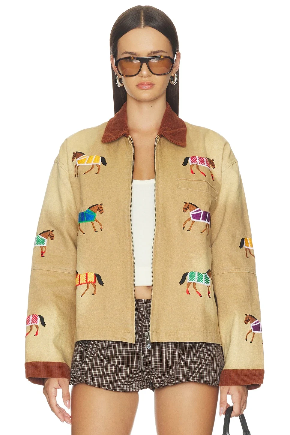 Found Lariat Horse Embroidered Work Jacket