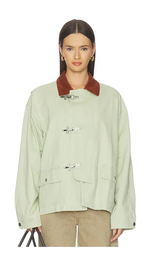 Found Washed Fireman Clasp Workshop Jacket | Thumbnail 2
