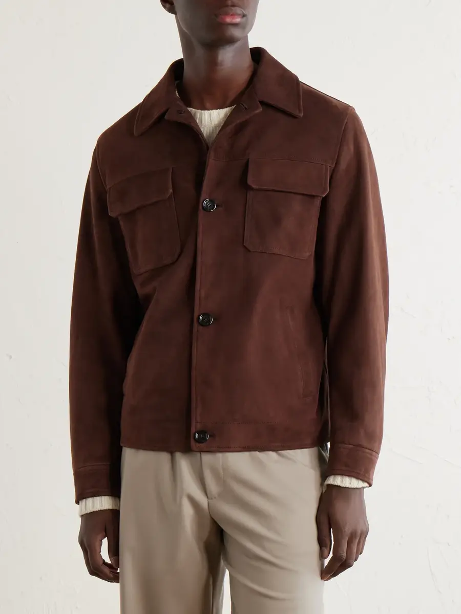Lardini Suede Jacket - Men | Thumbnail 3 Lardini Suede Jacket - Men | Thumbnail 3