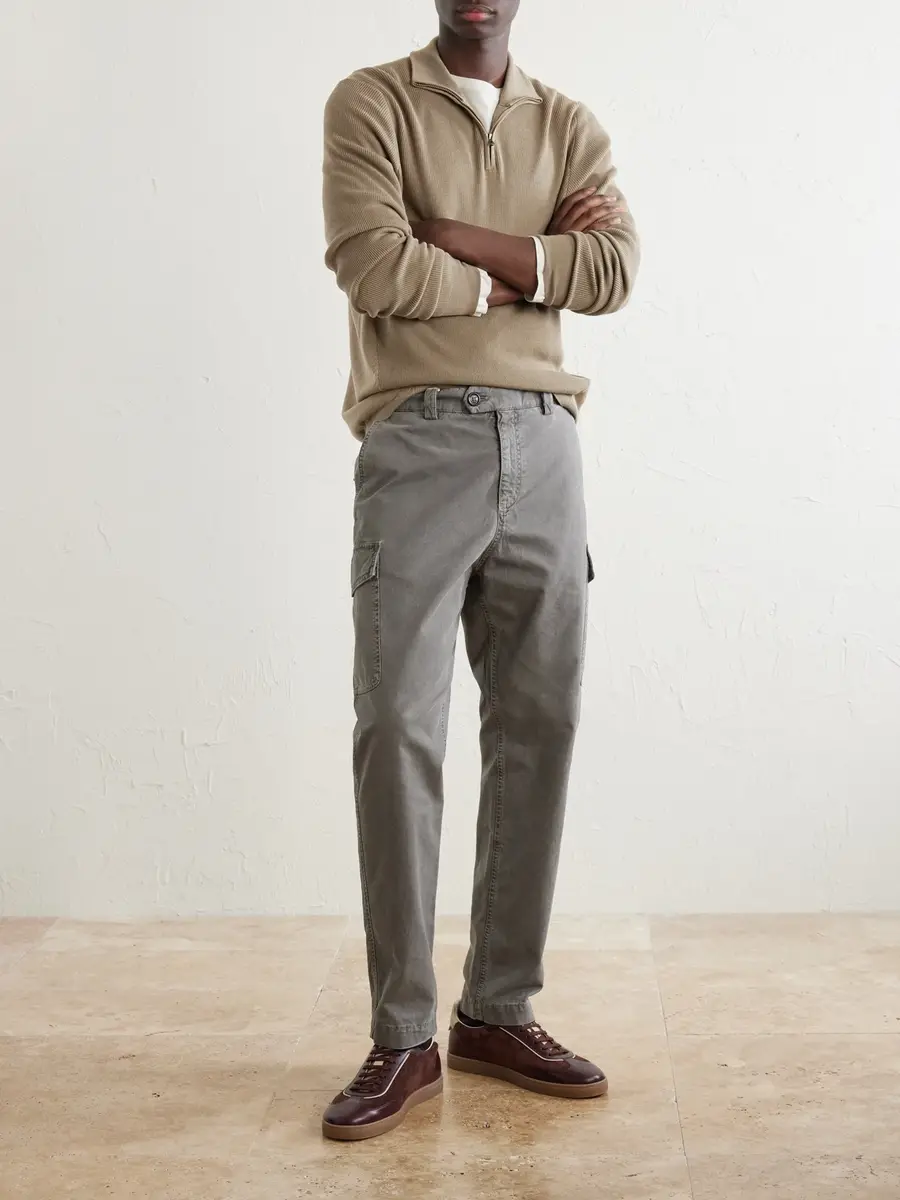 Sease Waffle-Knit Virgin Wool Half-Zip Sweater - Men | Thumbnail 2