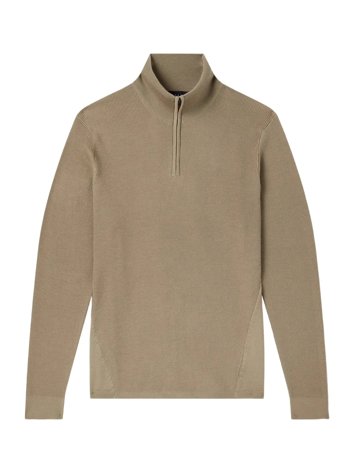 Sease Waffle-Knit Virgin Wool Half-Zip Sweater - Men