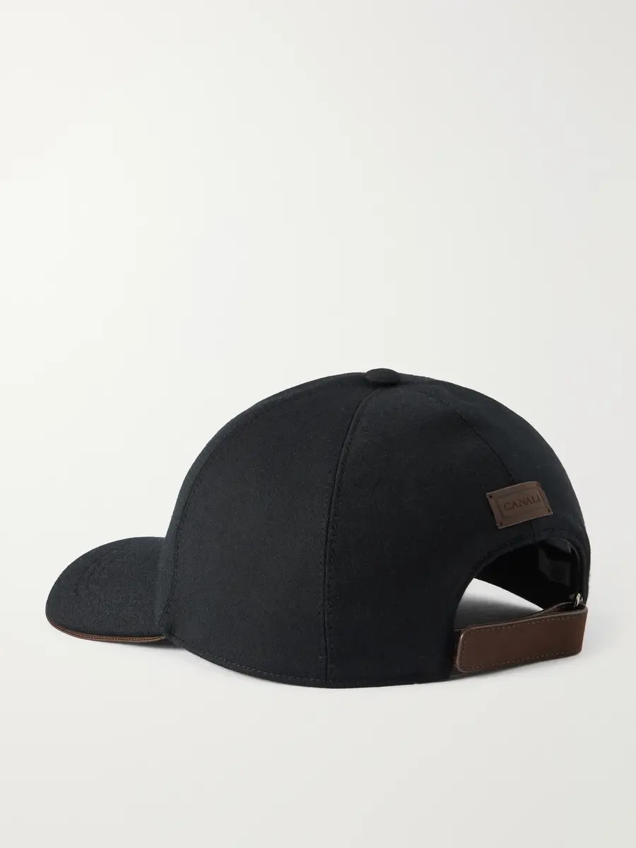 Canali Logo-Appliquéd Wool Cap - Men | Thumbnail 4 Canali Logo-Appliquéd Wool Cap - Men | Thumbnail 4