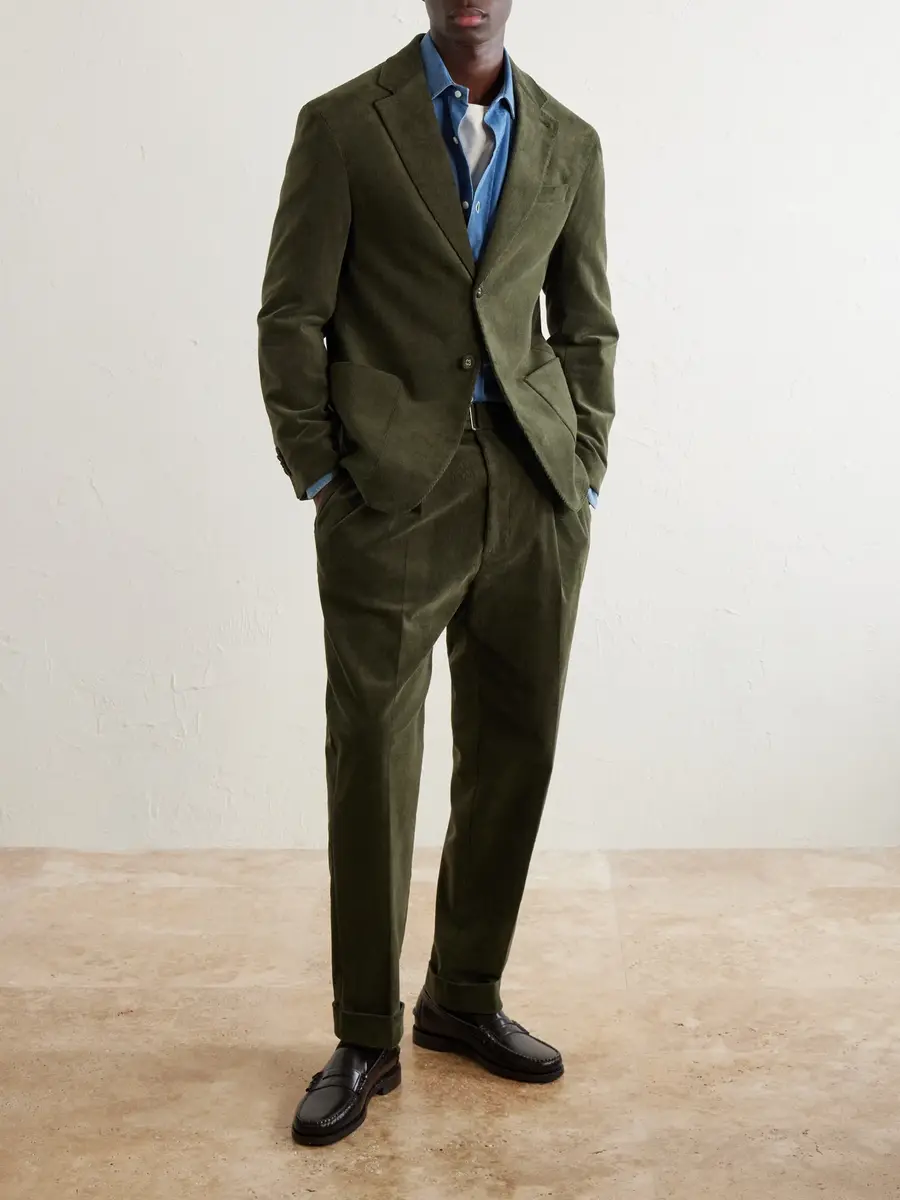 OFFICINE GÉNÉRALE Michel Cotton-Blend Corduroy Suit Jacket - Men | Thumbnail 2 OFFICINE GÉNÉRALE Michel Cotton-Blend Corduroy Suit Jacket - Men | Thumbnail 2