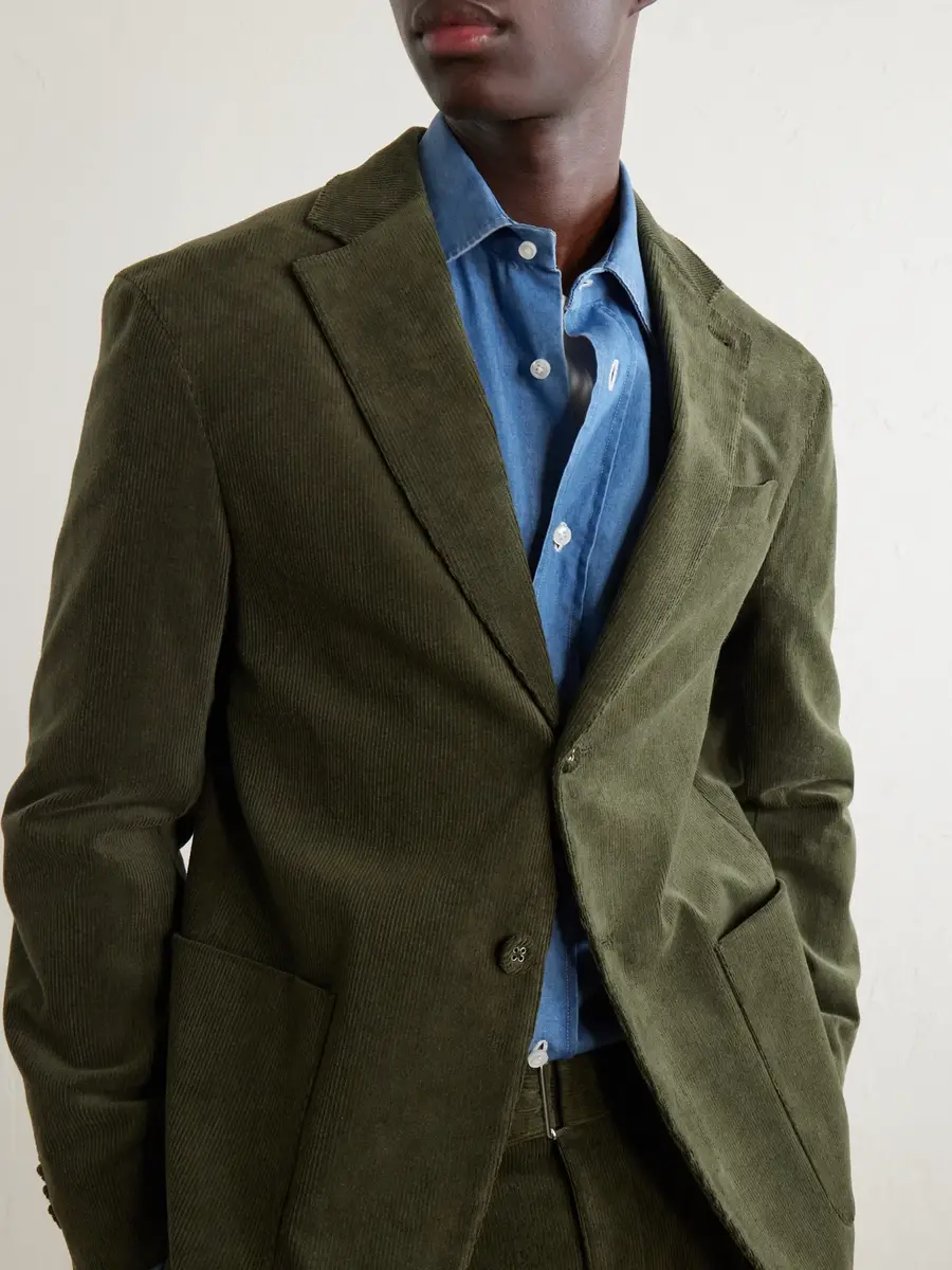 OFFICINE GÉNÉRALE Michel Cotton-Blend Corduroy Suit Jacket - Men | Thumbnail 5 OFFICINE GÉNÉRALE Michel Cotton-Blend Corduroy Suit Jacket - Men | Thumbnail 5