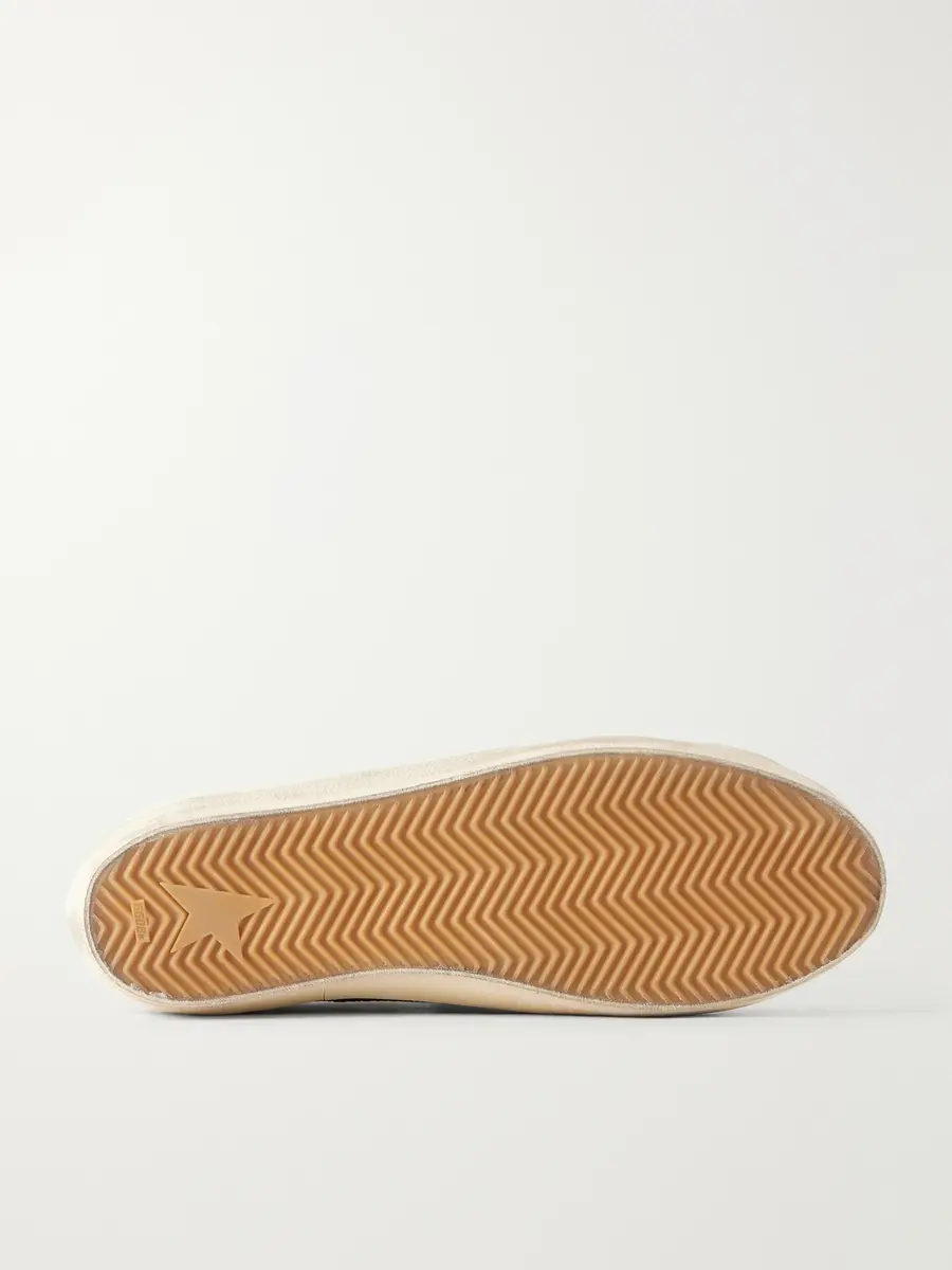 Golden Goose Super-Star Distressed Full-Grain Leather Sneakers - Men | Thumbnail 3