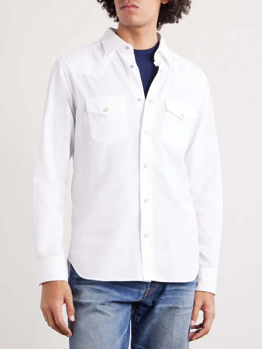 Tom Ford Cotton-Corduroy Shirt - Men | Thumbnail 3 Tom Ford Cotton-Corduroy Shirt - Men | Thumbnail 3