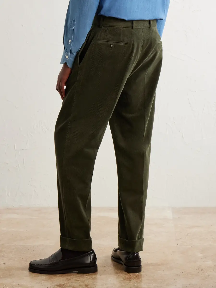OFFICINE GÉNÉRALE Hugo Straight-Leg Cotton-Blend Corduroy Trousers - Men | Thumbnail 4 OFFICINE GÉNÉRALE Hugo Straight-Leg Cotton-Blend Corduroy Trousers - Men | Thumbnail 4
