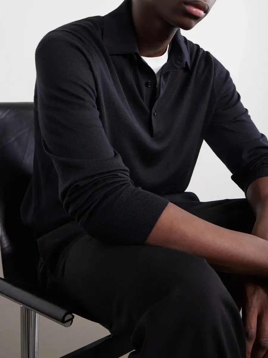 Tom Ford Cashmere and Silk Blend Polo Shirt - Men | Thumbnail 5
