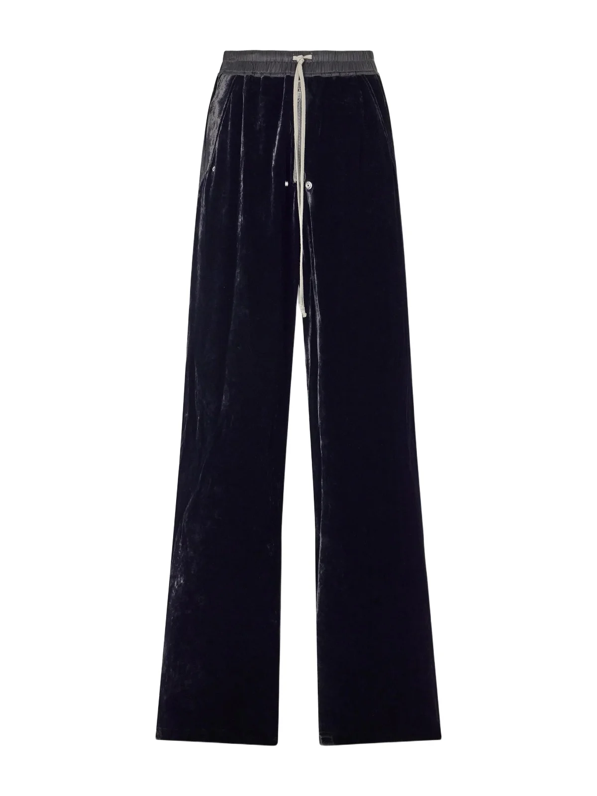 Rick Owens Bela Wide-Leg Drawstring Velour Trousers - Men