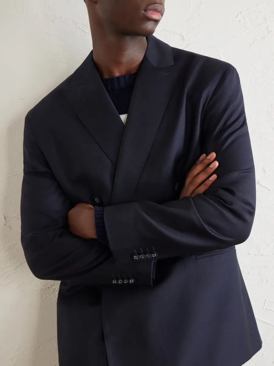 OFFICINE GÉNÉRALE Merrick Wool, Cashmere and Silk-Blend Suit Jacket - Men | Thumbnail 5 OFFICINE GÉNÉRALE Merrick Wool, Cashmere and Silk-Blend Suit Jacket - Men | Thumbnail 5