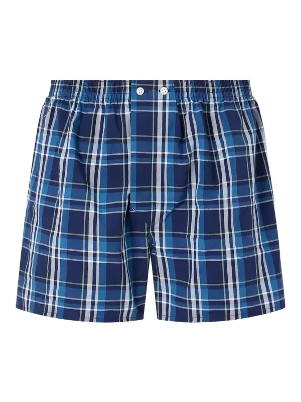 Derek Rose Barker 42 Checked Cotton-Jersey Boxer Shorts - Men