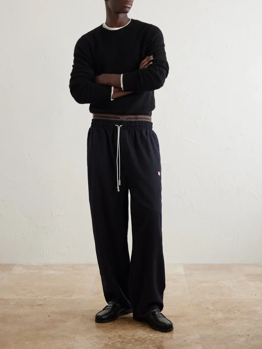 Paly Hollywood Wide-Leg Wool-Blend Sweatpants - Men | Thumbnail 2 Paly Hollywood Wide-Leg Wool-Blend Sweatpants - Men | Thumbnail 2