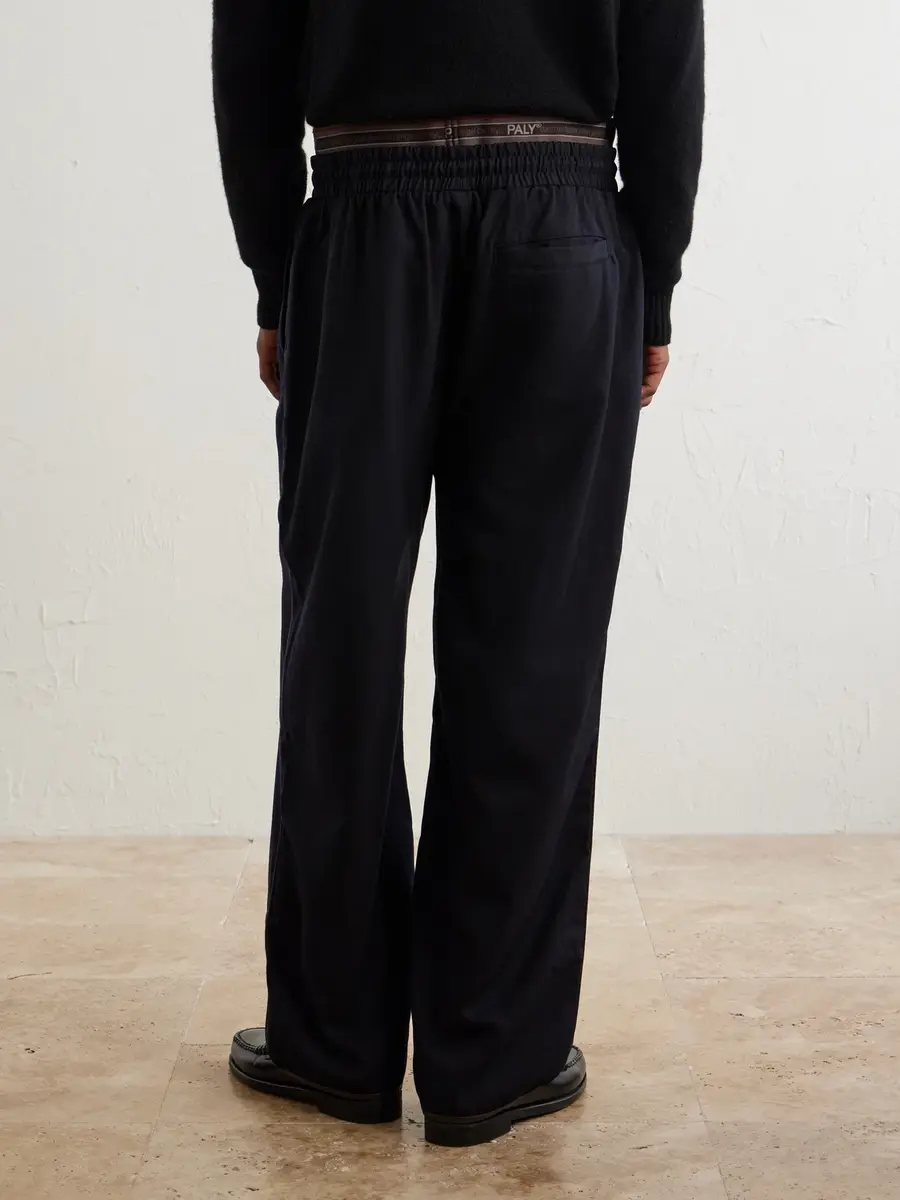 Paly Hollywood Wide-Leg Wool-Blend Sweatpants - Men | Thumbnail 4 Paly Hollywood Wide-Leg Wool-Blend Sweatpants - Men | Thumbnail 4