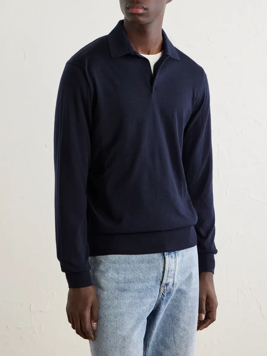 Sease Lasca Virgin-Wool Polo Shirt - Men | Thumbnail 3