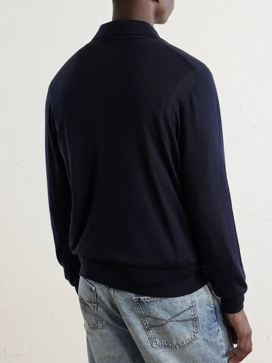 Sease Lasca Virgin-Wool Polo Shirt - Men | Thumbnail 4