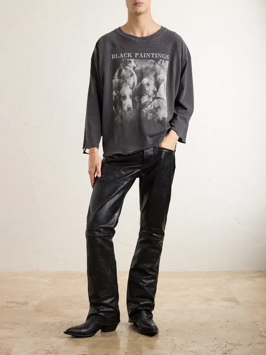Enfants Riches Déprimés Wicked Game Flared Leather Trousers - Men | Thumbnail 2 Enfants Riches Déprimés Wicked Game Flared Leather Trousers - Men | Thumbnail 2