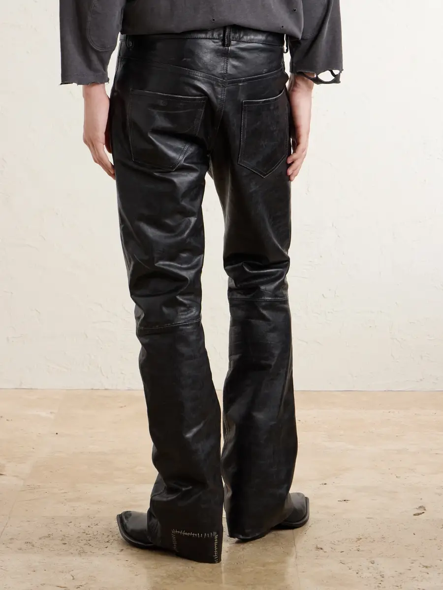 Enfants Riches Déprimés Wicked Game Flared Leather Trousers - Men | Thumbnail 4 Enfants Riches Déprimés Wicked Game Flared Leather Trousers - Men | Thumbnail 4
