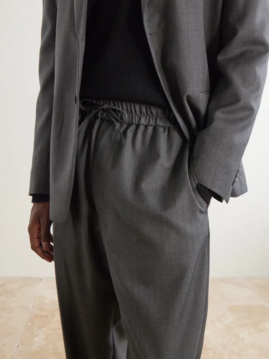 OFFICINE GÉNÉRALE Nilson Straight-Leg Wool, Cashmere and Silk-Blend Suit Trousers - Men | Thumbnail 5 OFFICINE GÉNÉRALE Nilson Straight-Leg Wool, Cashmere and Silk-Blend Suit Trousers - Men | Thumbnail 5