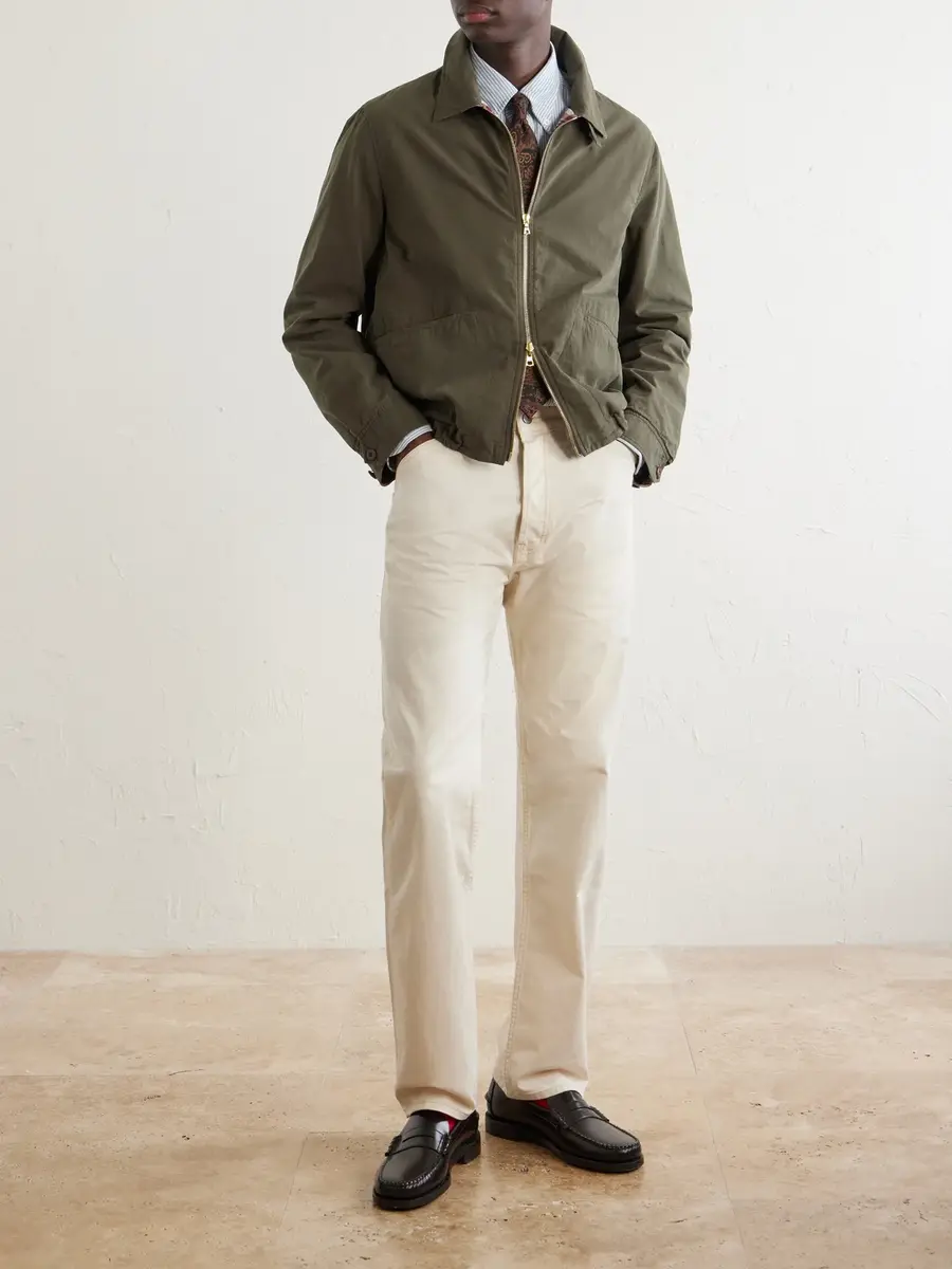 Drake's Cotton-Twill Blouson Jacket - Men | Thumbnail 2 Drake's Cotton-Twill Blouson Jacket - Men | Thumbnail 2