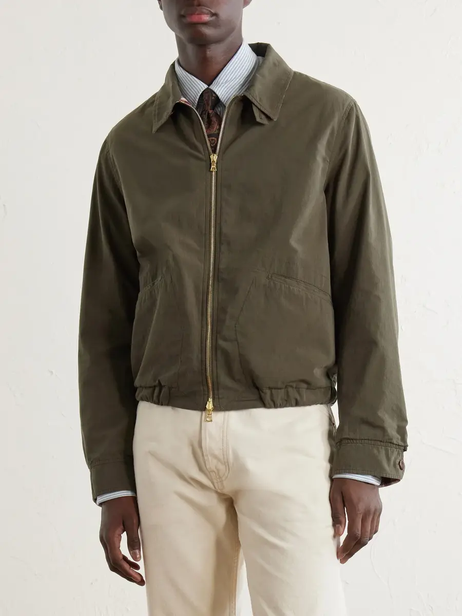 Drake's Cotton-Twill Blouson Jacket - Men | Thumbnail 3 Drake's Cotton-Twill Blouson Jacket - Men | Thumbnail 3
