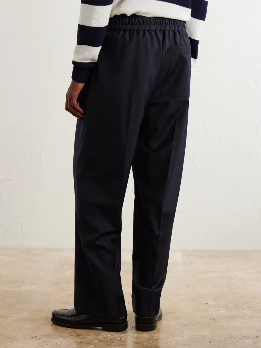 OFFICINE GÉNÉRALE Nilson Straight-Leg Wool, Cashmere and Silk-Blend Suit Trousers - Men | Thumbnail 4 OFFICINE GÉNÉRALE Nilson Straight-Leg Wool, Cashmere and Silk-Blend Suit Trousers - Men | Thumbnail 4