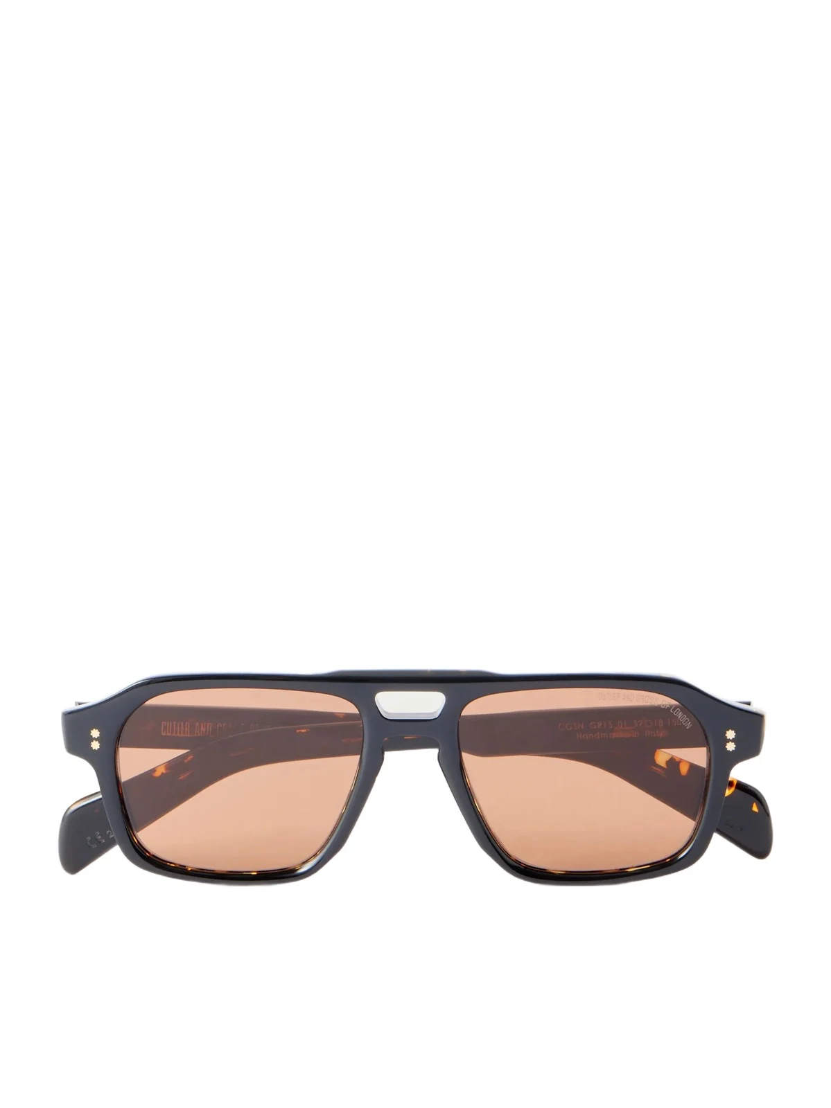 Cutler and Gross GR15 Double-Bridge Aviator-Style Tortoiseshell Acetate Sunglasses - Men