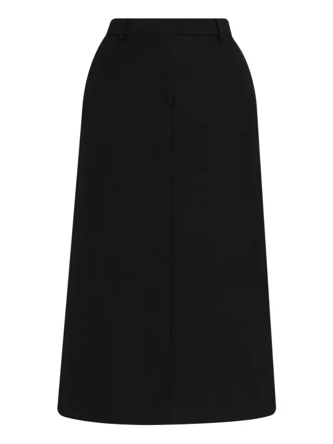 TOTEME Low-Waist Tailored Straight Midi Skirt