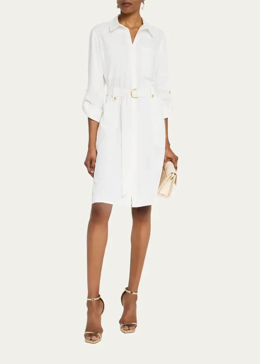 Kobi Halperin Caryss Belted A-Line Shirtdress | Thumbnail 2