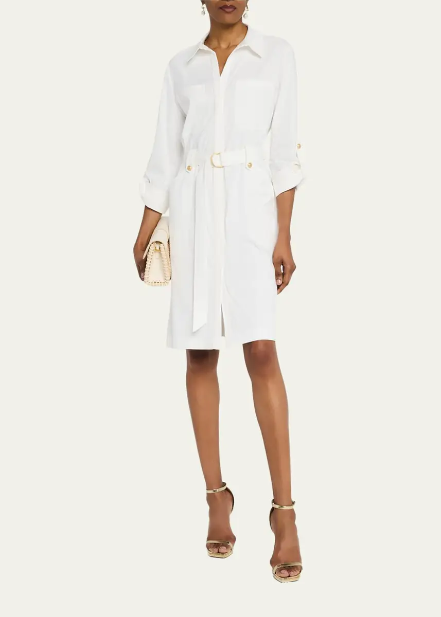 Kobi Halperin Caryss Belted A-Line Shirtdress | Thumbnail 4