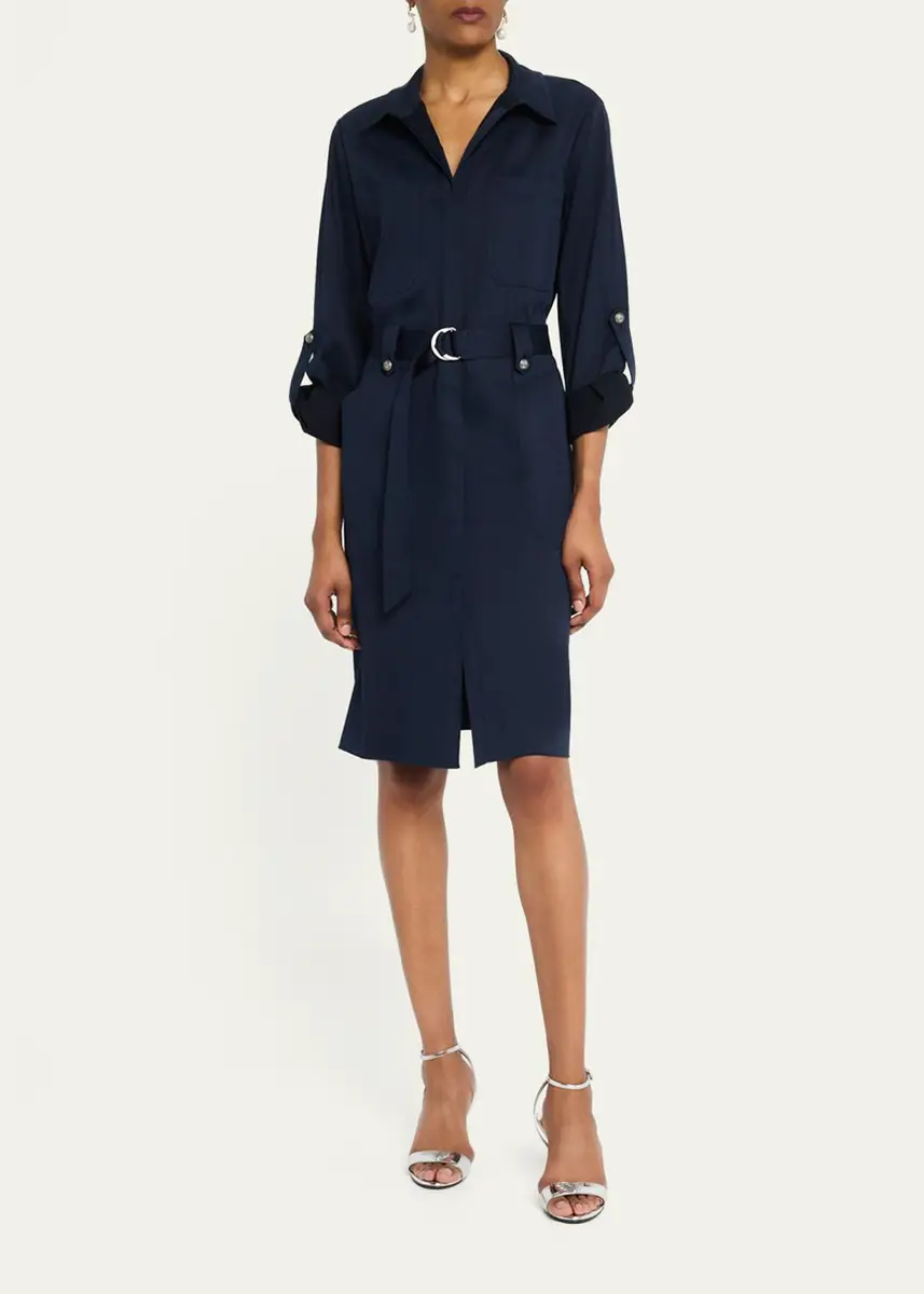 Kobi Halperin Caryss Belted A-Line Shirtdress | Thumbnail 6