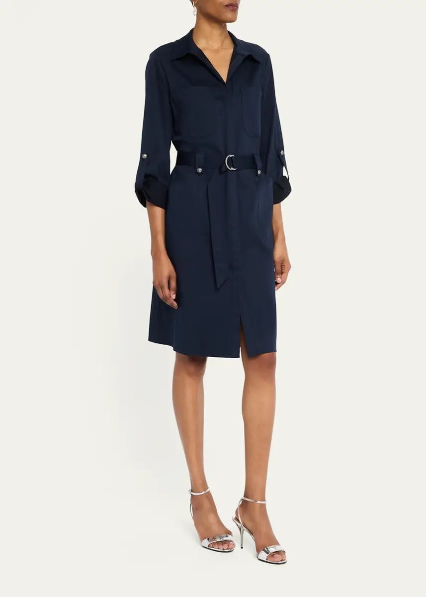 Kobi Halperin Caryss Belted A-Line Shirtdress | Thumbnail 8