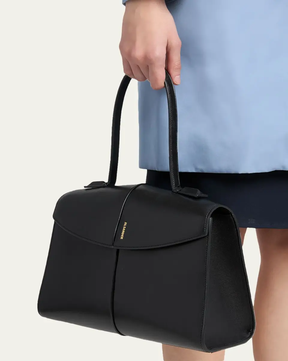 Jil Sander Linea Leather Top-Handle Bag | Thumbnail 2 Jil Sander Linea Leather Top-Handle Bag | Thumbnail 2