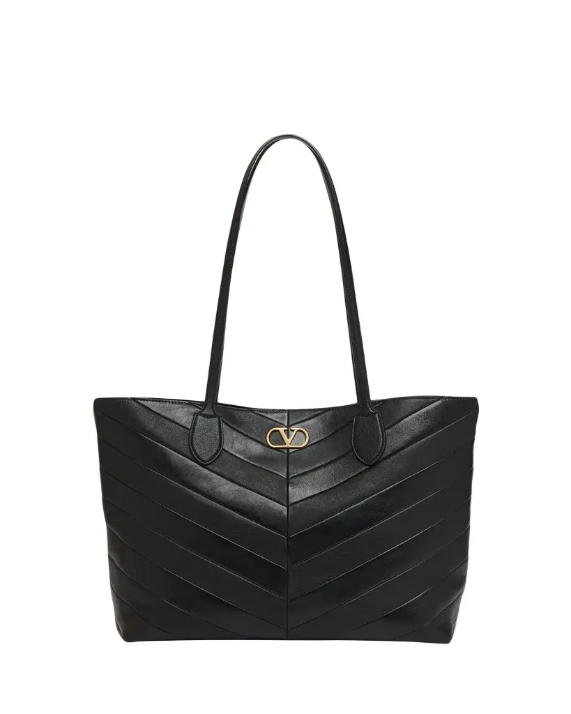 Valentino Garavani Panthea Medium Chevron Leather Tote Bag | Image 1 Valentino Garavani Panthea Medium Chevron Leather Tote Bag | Image 1