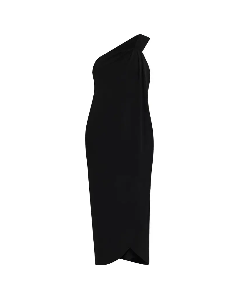 Ronny Kobo Xaden Draped One-Shoulder Crepe Maxi Dress | Image 1 Ronny Kobo Xaden Draped One-Shoulder Crepe Maxi Dress | Image 1