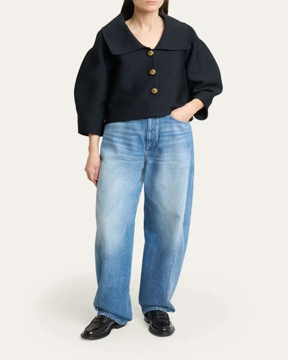 Givenchy Relaxed Cocoon Light-Wash Jeans | Thumbnail 2 Givenchy Relaxed Cocoon Light-Wash Jeans | Thumbnail 2