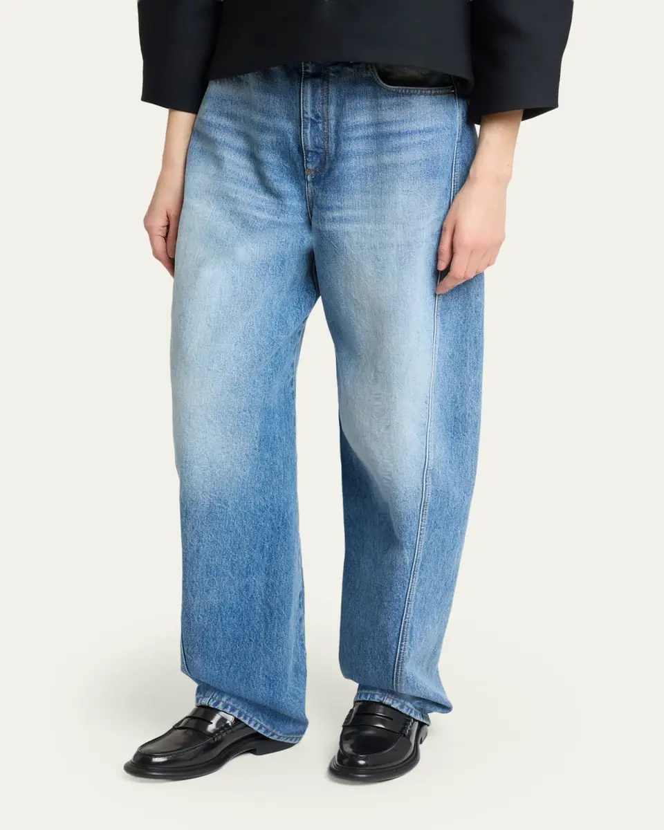 Givenchy Relaxed Cocoon Light-Wash Jeans | Thumbnail 4 Givenchy Relaxed Cocoon Light-Wash Jeans | Thumbnail 4