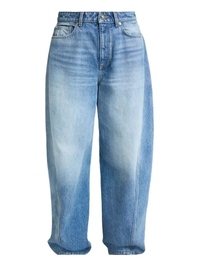 Relaxed Cocoon Light-Wash Jeans