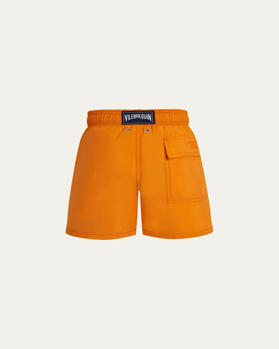 Vilebrequin Boy's Water-Reactive Octopus in Stripes Swim Trunks | Thumbnail 2