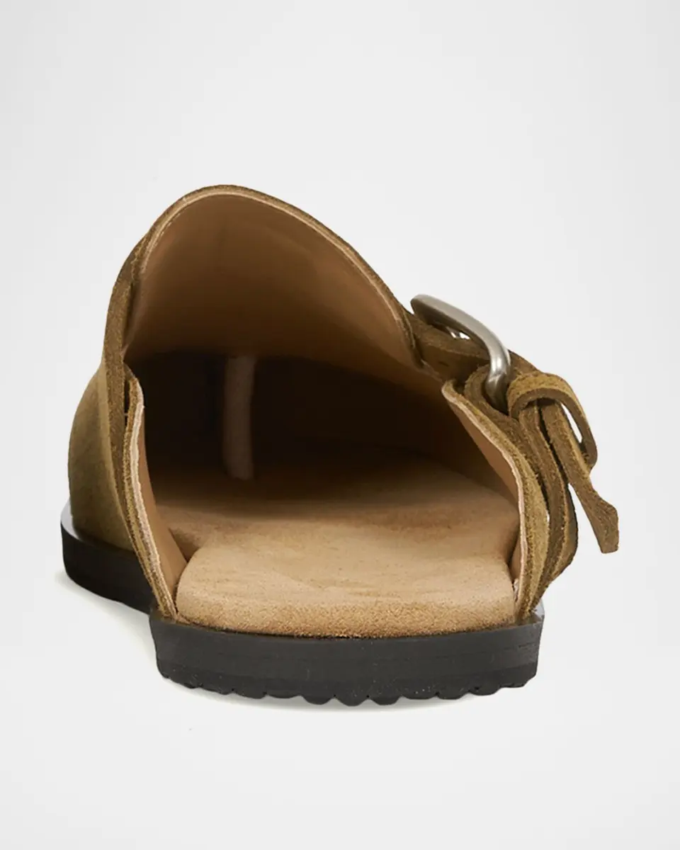 Maison Margiela Men's Tabi Anatomic Split-Toe Suede Mules | Thumbnail 3 Maison Margiela Men's Tabi Anatomic Split-Toe Suede Mules | Thumbnail 3