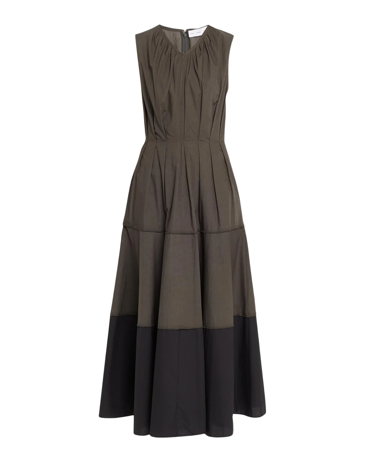 Proenza Schouler White Label Kailey Tiered Poplin Maxi Dress