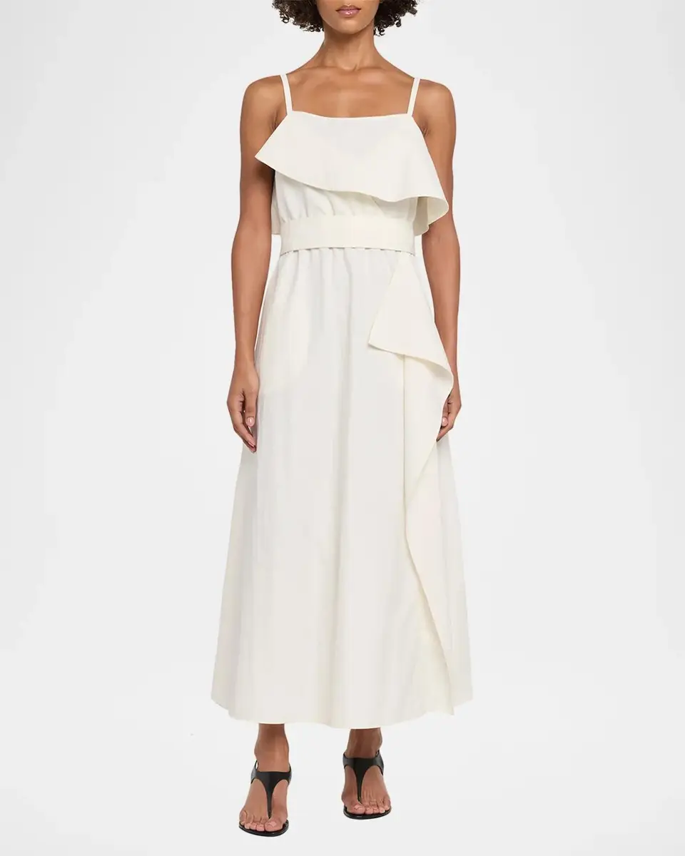 Proenza Schouler White Label Reign Washed Cotton Midi Dress | Thumbnail 2