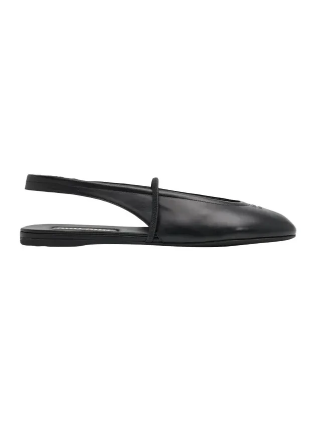 Leather Slingback Mary Jane Ballerina Flats Leather Slingback Mary Jane Ballerina Flats