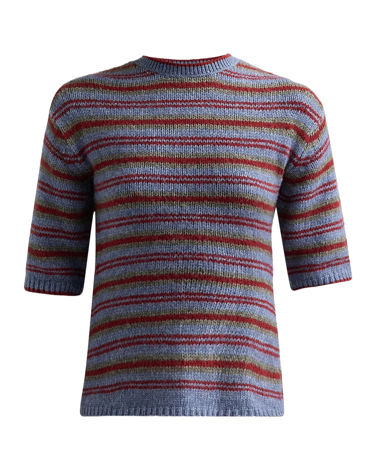 Dana Striped Short-Sleeve Sweater Dana Striped Short-Sleeve Sweater