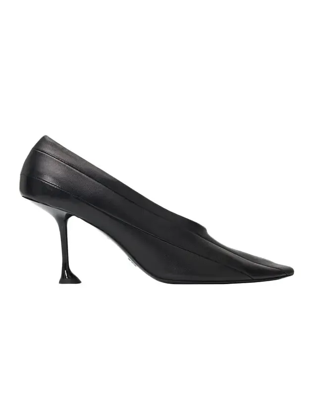 85mm Tee Pieced Leather Pumps 85mm Tee Pieced Leather Pumps