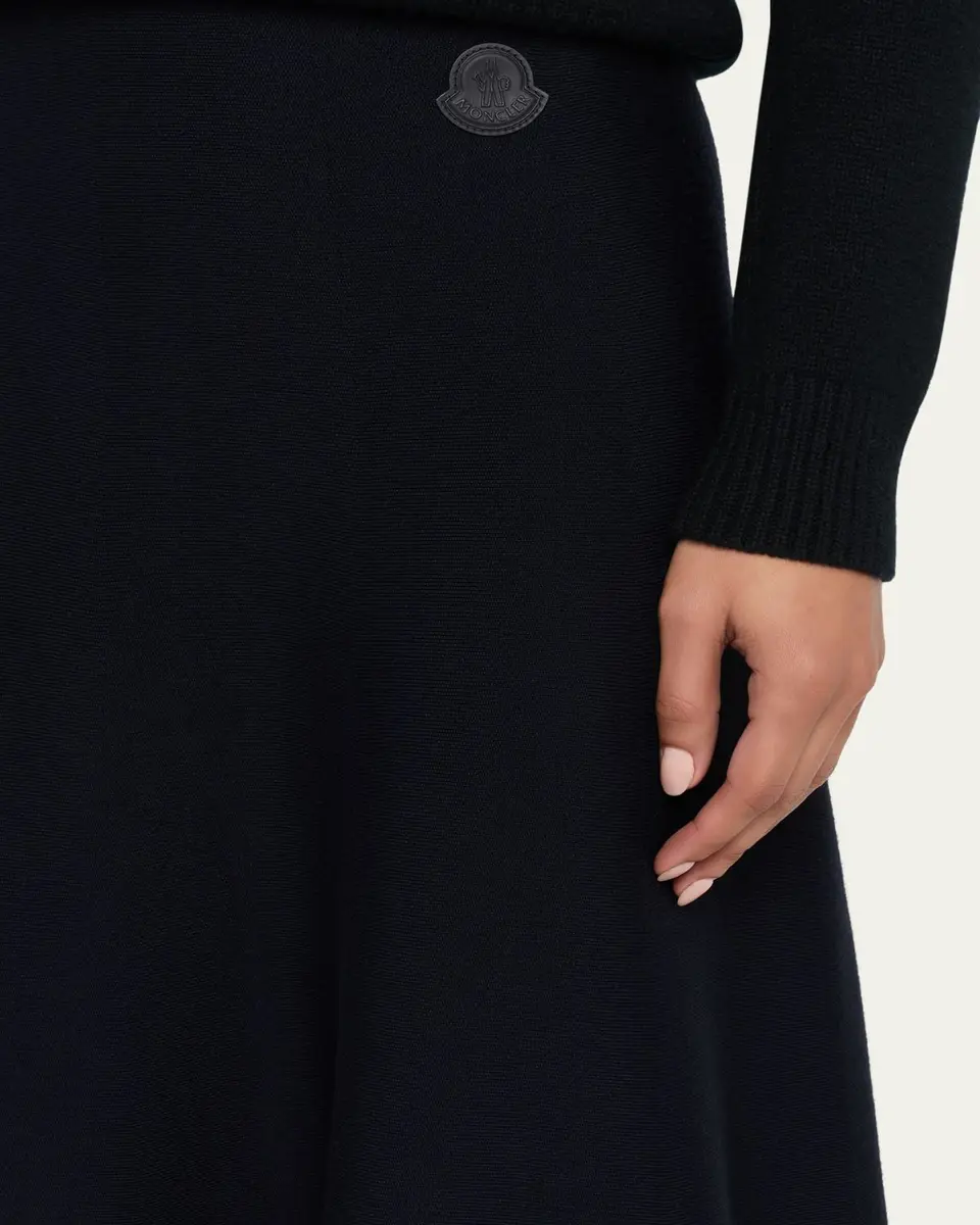 Moncler Wool Knit Midi Skirt | Thumbnail 5