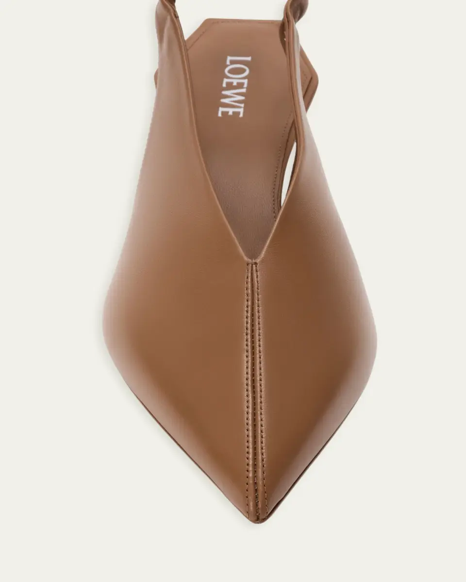 Loewe 45mm Origami Cubic Leather Slingback Pumps | Thumbnail 5