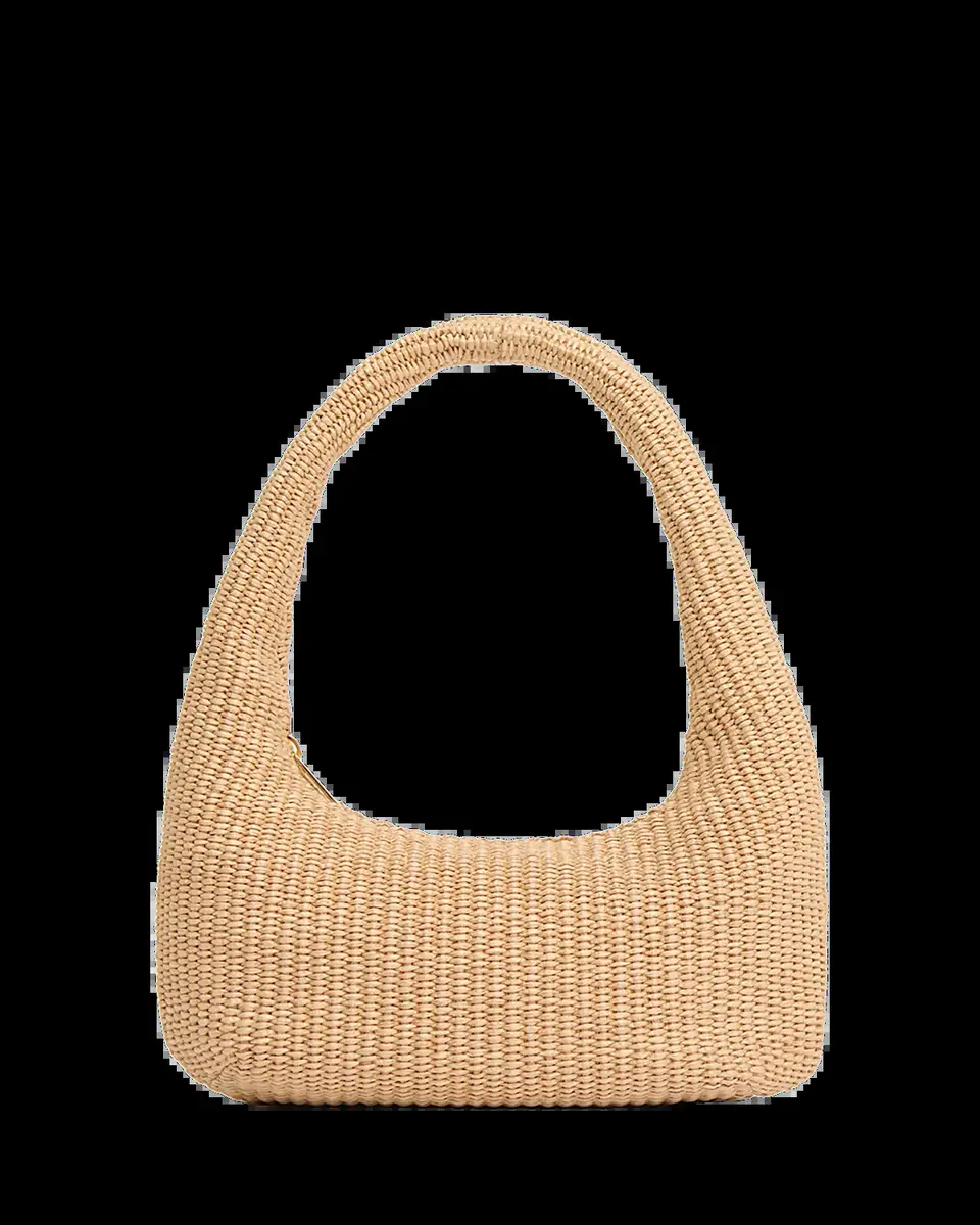MANSUR GAVRIEL Gnocchi Mini Raffia-Effect Top-Handle Bag | Thumbnail 2