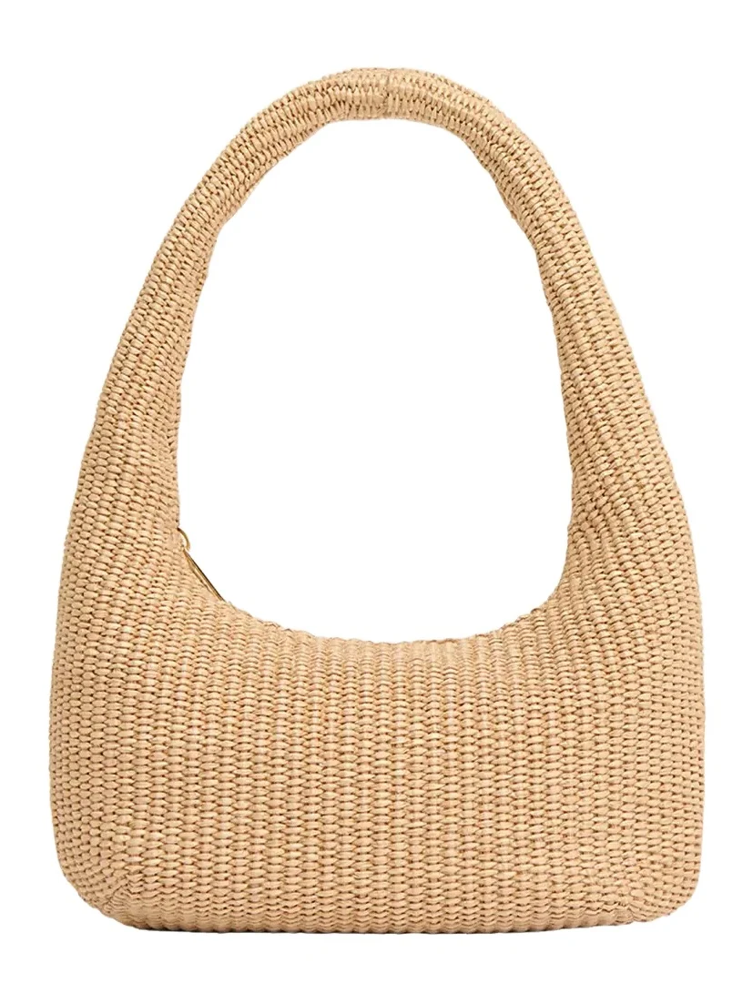 Gnocchi Mini Raffia-Effect Top-Handle Bag Gnocchi Mini Raffia-Effect Top-Handle Bag
